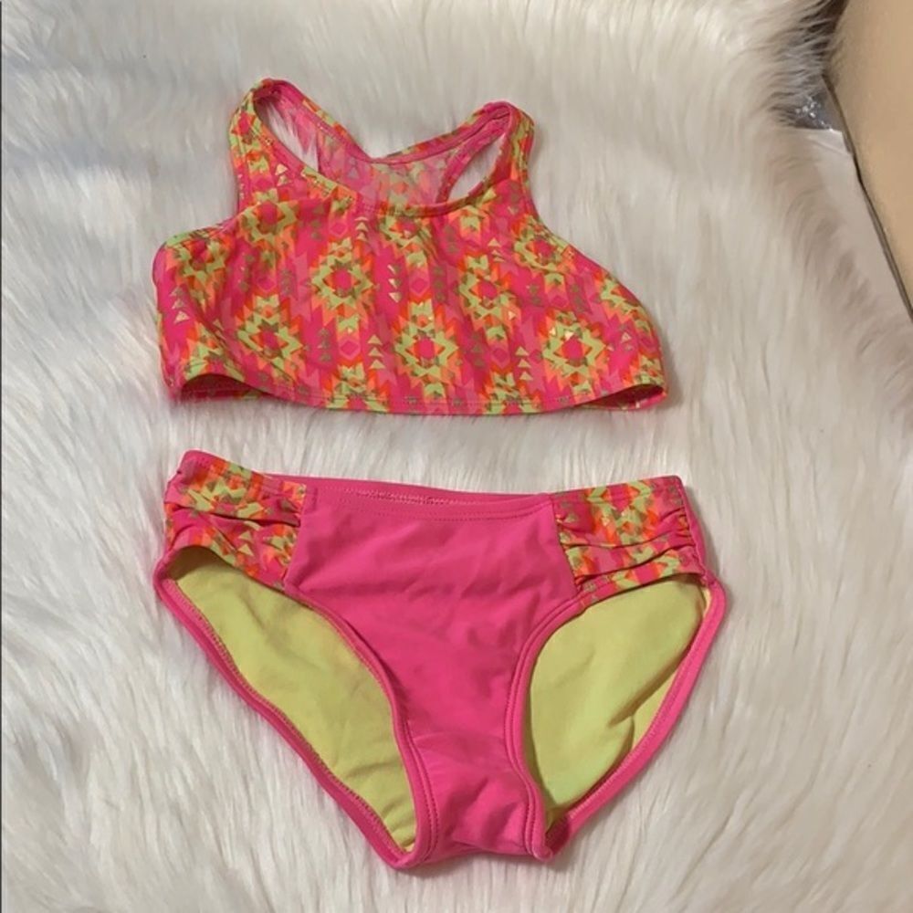 Xhilaration Girls Tribal Aztec Print Bikini Size M/7-8
